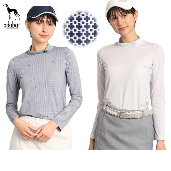 【タイムセール 12/23 13:00迄】ハイネックシャツ レディース アダバット adabat ゴルフウェア c86-01297 OFF adabat（アダバット） ハイネックシャツ レディース ゴルフウェア c86