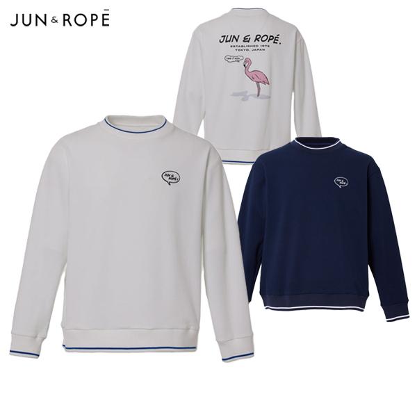 JUN&ROPE ジュンアンドロペ　裏地ボア　スウェット　トレーナー　ゴルフ　L JUN&ROPE ジュンアンドロペ裏地ボアスウェットトレーナーゴルフL
