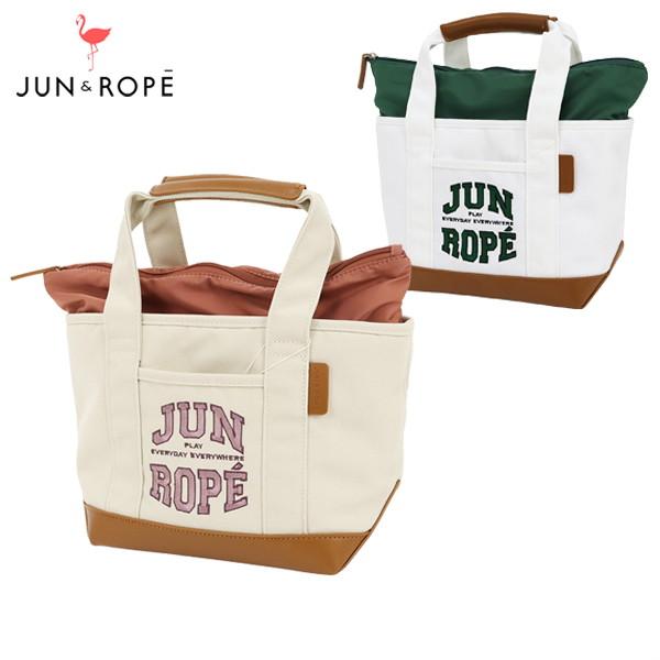 【美品】JUN&ROPE ゴルフ　カートバッグ ホワイト 美品】JUN&ROPE ゴルフ カートバッグ ホワイト