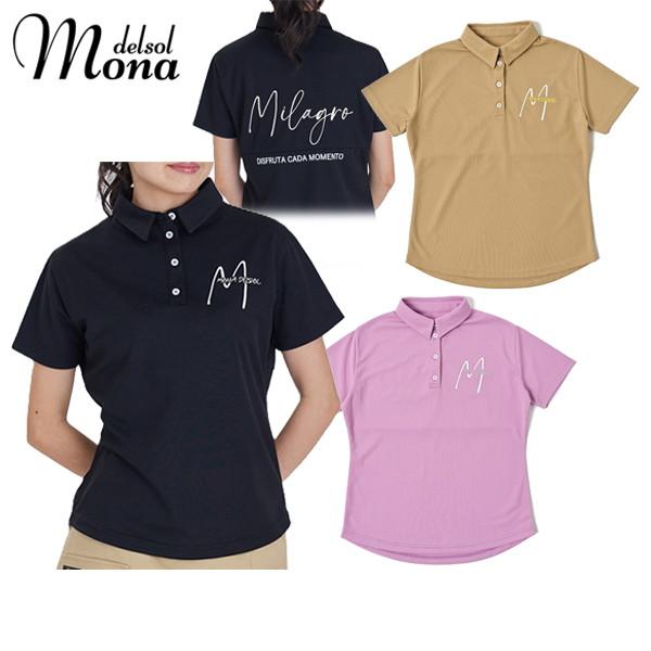 【メール便対応】ポロシャツ レディース モナ デルソル MONA DELSOL ゴルフウェア m0064 ポロシャツ レディース モナ デルソル MONA DELSOL ゴルフウェア m0064