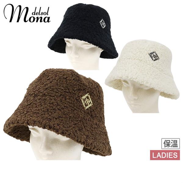 T-on ティーオン レディース ゴルフモナ デルソル MONA DELSOLハット バケットハット ボア素材 保温 ロゴメタルプレート  ゴルフ表記サイズF(F)サイズF(F) つば全長7cm 対応頭囲55cm素材ポリエステル100％機能...
