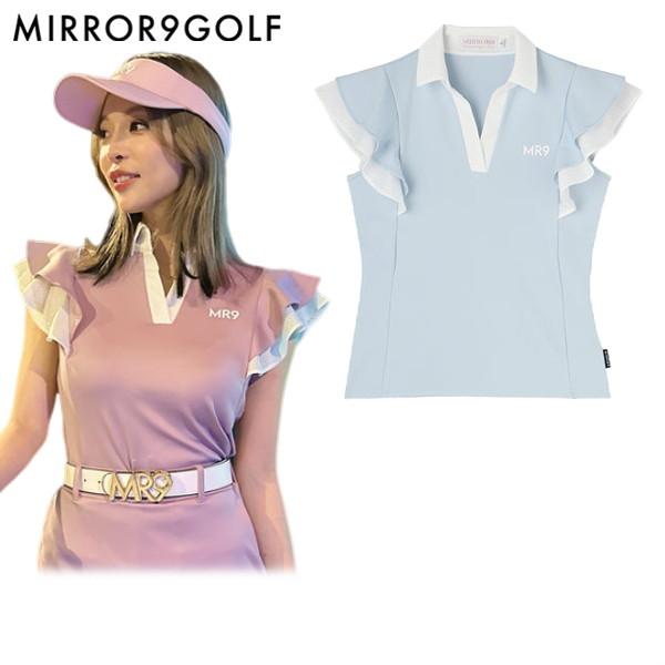 【送料無料】ポロシャツ レディース ミラーナインゴルフ MIRROR9GOLF  ゴルフウェア mg2312-1 ポロシャツ レディース ミラーナインゴルフ MIRROR9GOLF ゴルフウェア