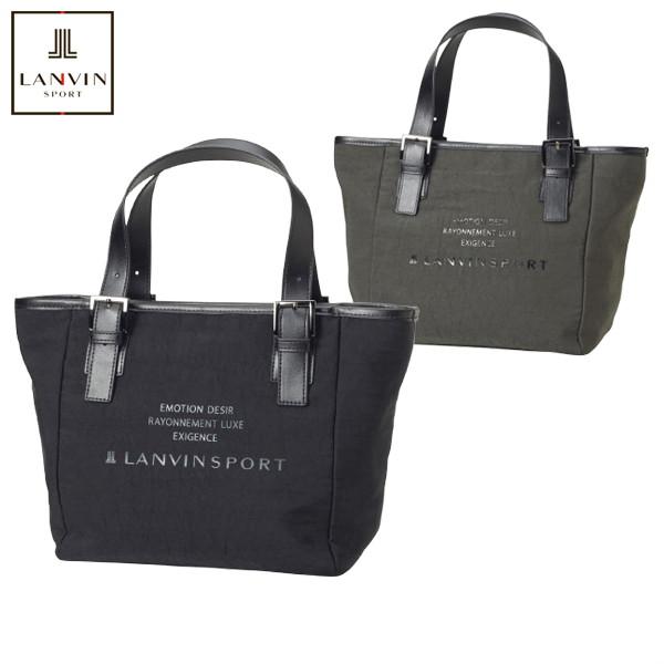 【ランバンスポール】人気サテン調×エナメル 刻印ロゴネーム ゴルフカートバッグ LANVIN SPORT 公式 ランバン スポール 3層カートバッグ サテン