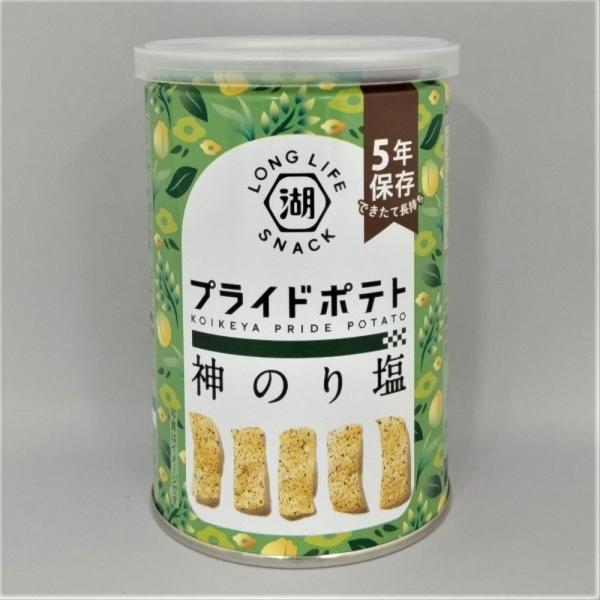 原材料：馬鈴薯（日本：遺伝子組換えでない）、植物油（ごまを含む）、香味油、デキストリン、食塩、焼のり、あおさ、青のり、粉末ごま油、香辛料、酵母エキスパウダー／調味料（アミノ酸等）内容量：1缶43g入り栄養成分（1缶43g当たり推定値）：エネ...