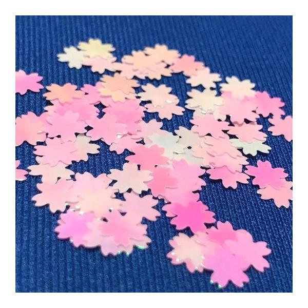 桜のホログラムA/オーロラ/ピンク/ネイル/レジン封入/チェリーブロッサム/春モチーフ/満開/フラワー