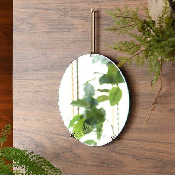 スタイリッシュな空間を演出する、フレームレスの壁掛けミラー ミラー 壁掛け 鏡 円 おしゃれ 北欧 丸 フレームレス ギフト プレゼント