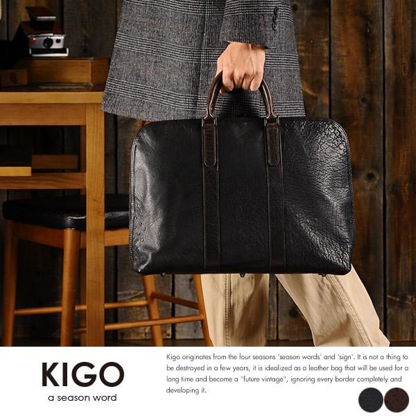 Kigo メンズ メンズバッグ オーストリッチ ブリーフケース 本革 メンズ 本革 日本製 Mts 2223 メンズバッグ専門店 紳士の持ち物