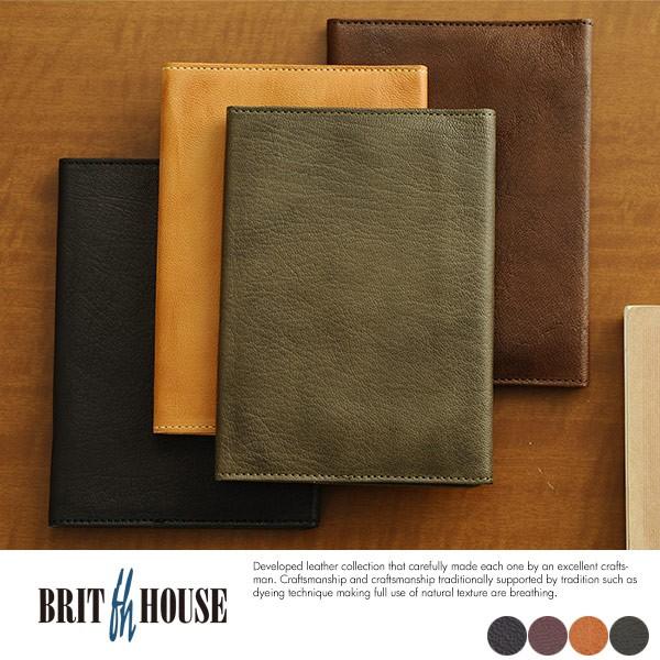 BRIT HOUSE ヤギ革ブックカバー メンズ ブックカバー 文庫 本革 日本製