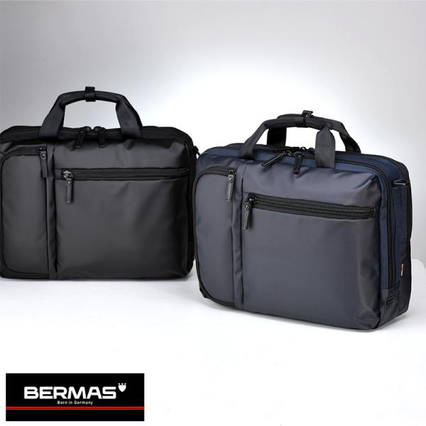 【美品】バーマス BERMAS ビジネスバッグ 2WAY 拡張 A4 黒 t-style_mts-4735