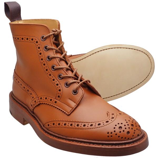 Tricker's MALTON カントリーブーツ C-SHADE TAN Tricker's（トリッカーズ）カントリーブローグブーツ（Malton