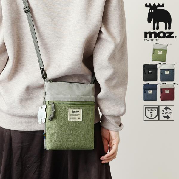 【公式】moz モズ サコッシュ ポシェット ミニショルダーバッグ レディース メンズ バイカラー おしゃれ 外せる ストラップ ZZEI-34