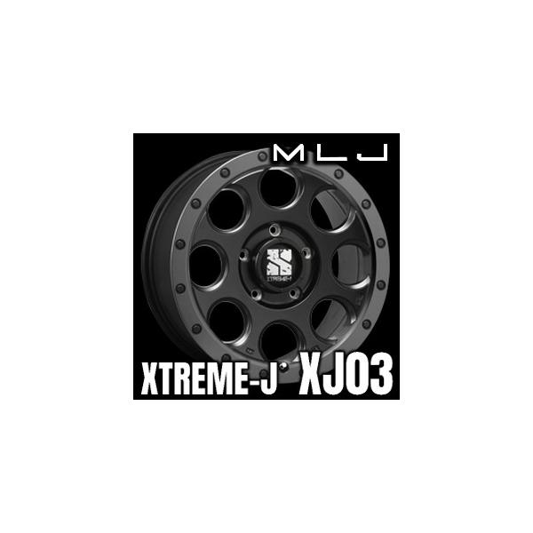 MLJ XTREME J XJ inch 8.0J PCD: 穴数:5H フラットブラック/スモークフランジ エムエルジェイ  エクストリームジェイ ランドクルーザー等