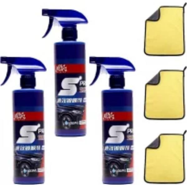 人気アイテム3本セット 車用コーティング剤 カーコーティング スプレー クイックコーティング 500ml 車用 撥水 全車適用 ピカピカ 自動車用ナノコーティング剤