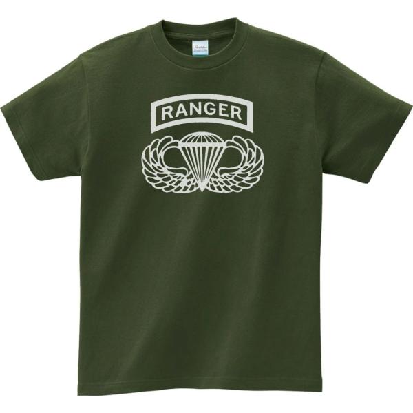 デザイン Tシャツ アーミー RANGER アーミーグリーン : Tシャツ