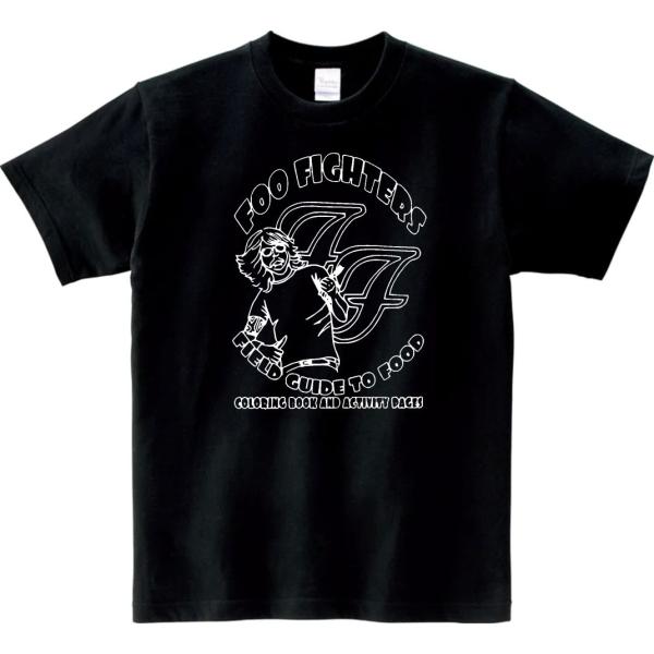 音楽・バンド・ロック・シネマ Tシャツ FOO FIGHTERS ブラック