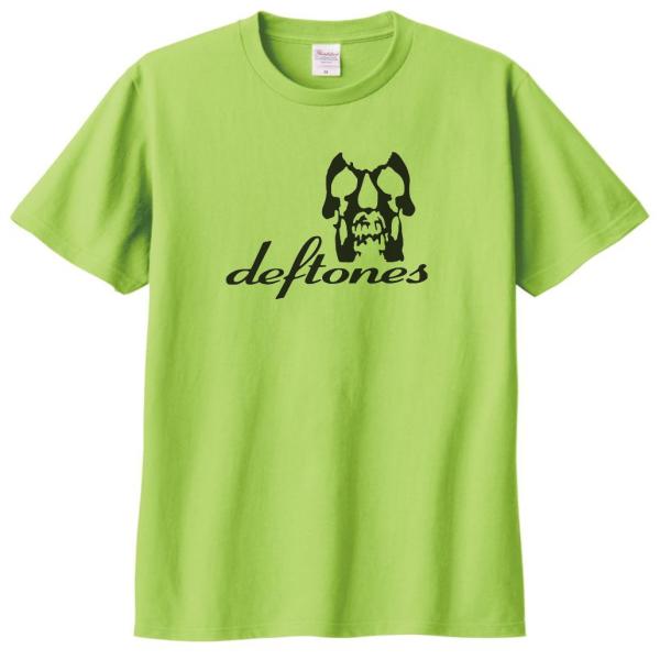 バンド ロック Tシャツ Deftones ライトグリーン : Tシャツ専門店