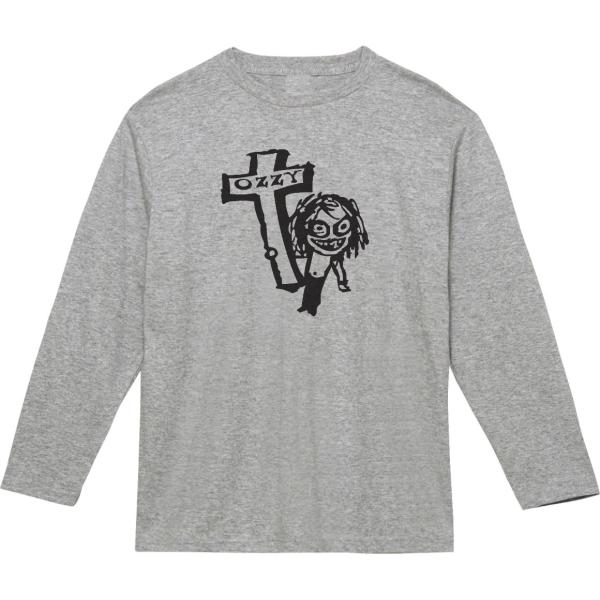音楽 バンド オジーオズボーン 長袖 ロングスリーブ Tシャツ グレー