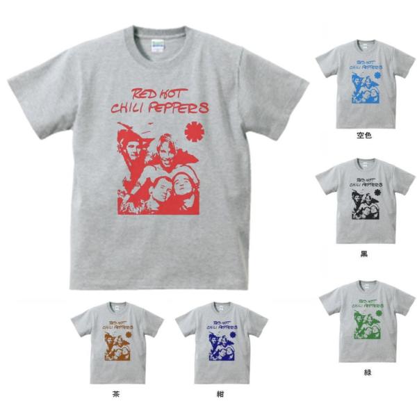 音楽・バンド・ロック・シネマ Tシャツ RED HOT CILIPEPPERS レッド
