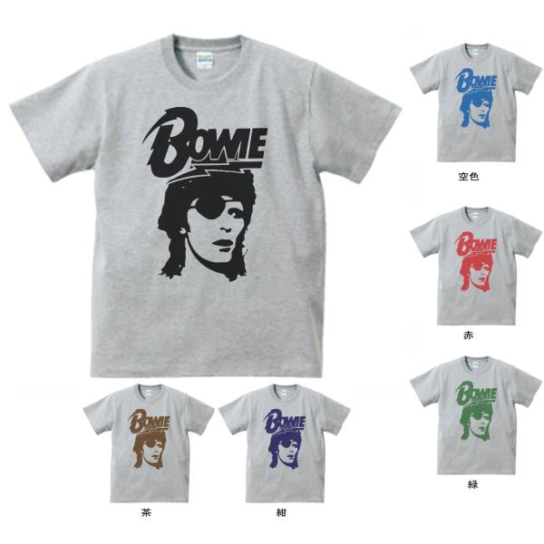 バンド ロック Tシャツ デヴィッド・ボウイ David Bowie グレー : T