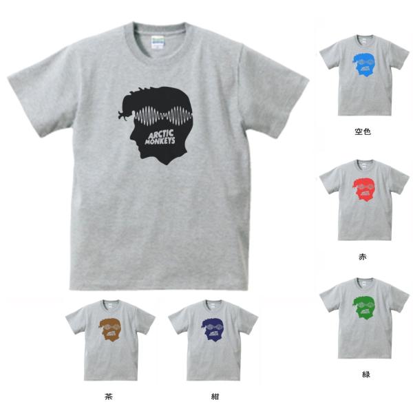 バンド ロック Tシャツ ARCTIC MONKEYS 顔 グレー : Tシャツ専門店