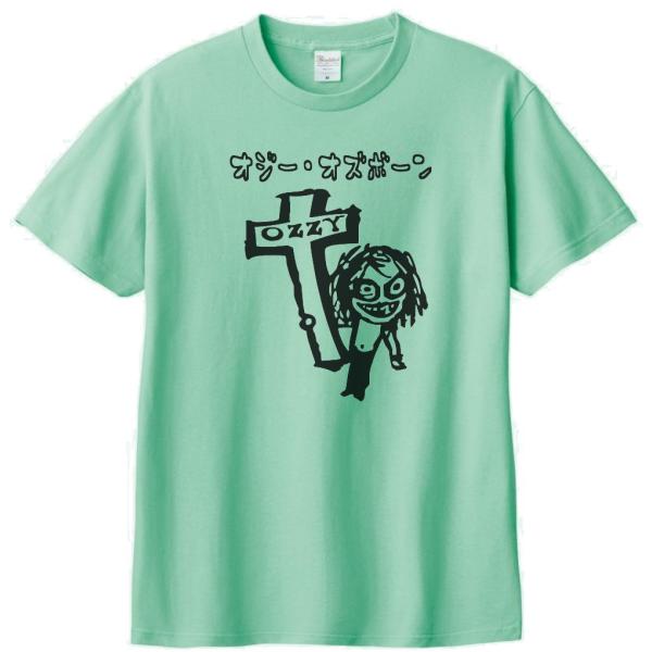 バンド ロック Tシャツ カタカナ OZZY オジーオズボーン