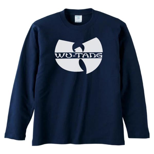 バンド ロック WU-TANG 長袖 ロングスリーブ Tシャツ ネイビー : T