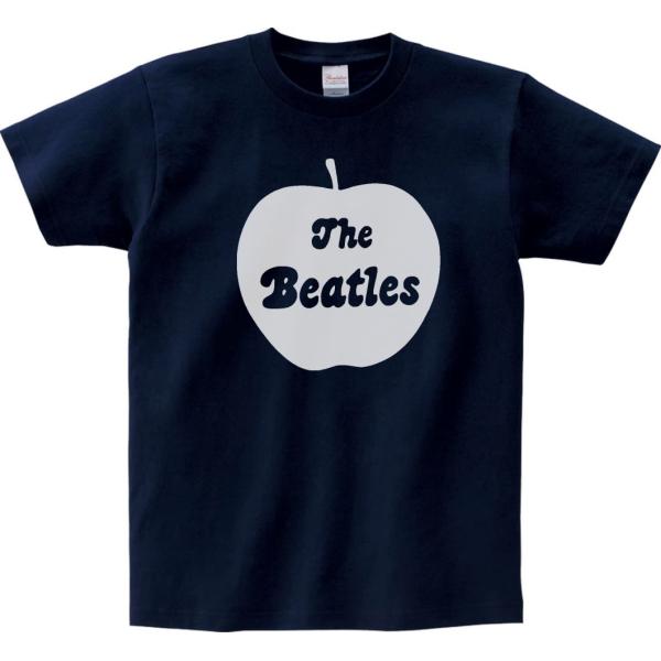 U.S Beatles ビートルズ ネイビー Tシャツ・カットソー M THE BEATLES Tシャツ ネイビー M ビートルズ GILDAN - 古着屋