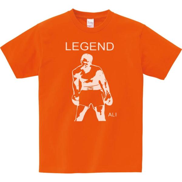人物・有名人 Tシャツ モハメド・アリ オレンジ : Tシャツ専門店 T1500
