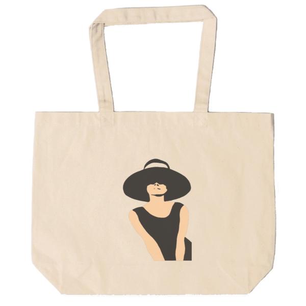 オードリーヘップバーン トートバッグ キャンバス 12oz 綿100