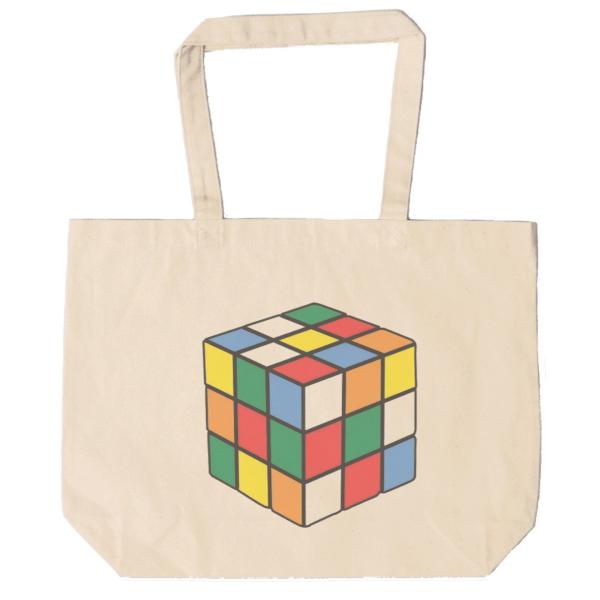 Google 非売品グッズ10点／トートバッグ、ルービックキューブ、ステッカー等 ルービックキューブ トートバッグ キャンバス 12oz 綿100％ ナチュラル