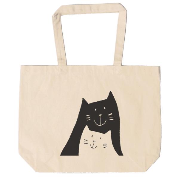 ノマドバッグ ピラネージ 猫 キャンバスコットン トート Amazon | [kusuguRu] キャンバスプチト－トバッグ和柄ネコまるけ