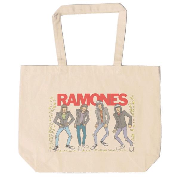 RAMONES ラモーンズ トートバッグ キャンバス 12oz 綿100％ ナチュラル