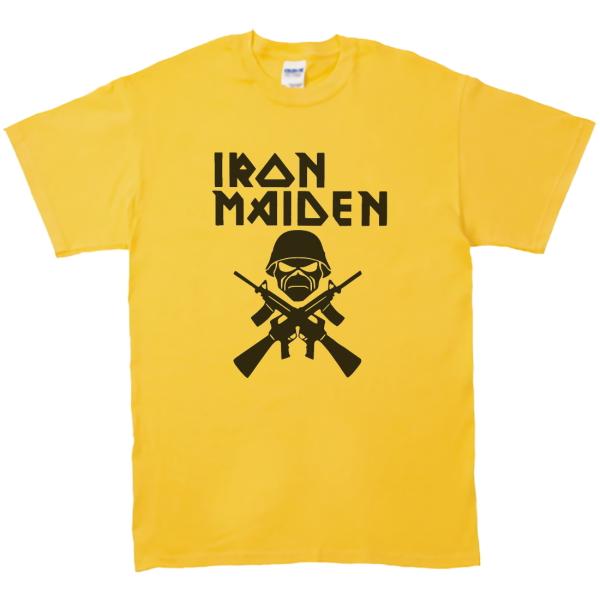 バンド ロック Tシャツ IRON MAIDEN イエロー : Tシャツ専門店 T1500