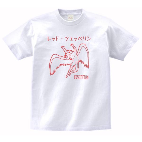 音楽・バンド・ロック・シネマ Tシャツ カタカナ レッド・ツェッペリン
