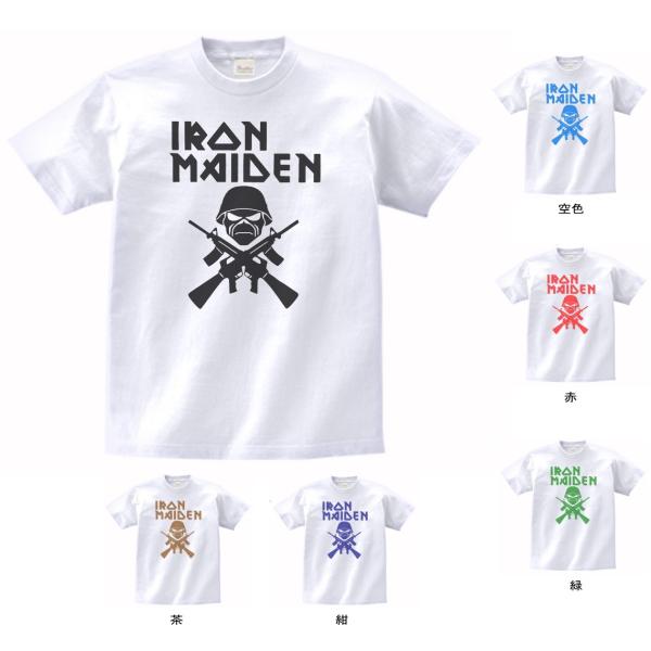 未使用 IRON MAIDEN Tシャツ バンドT バンド ロック Tシャツ IRON MAIDEN 白 : Tシャツ専門店 T1500
