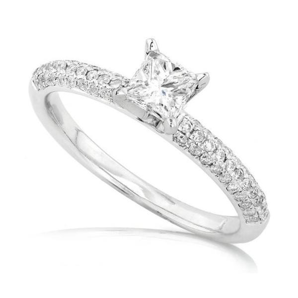 3 4 ラウンド ダイヤモンド リング Engagement プリンセス プリンセス プリンセス In 14kt Carat ゴールド 14kt ホワイト サ 海外取寄せ品 Ya T2mart