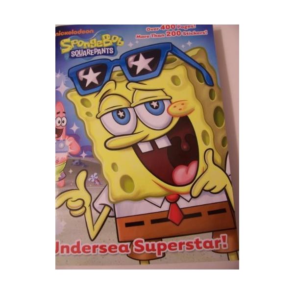 スポンジ ボブ Squarepants Super ジャンボ Coloring ブック Undersea Superstar O海外取寄せ品 Psikologi Unj