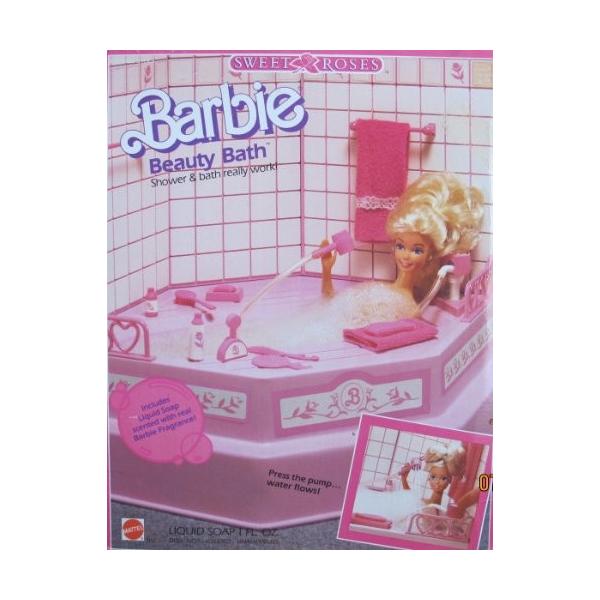バービー 人形 Barbie スウィート ローズ ビューティー バース Bath プレイセット Shower W Working Shower Bath 19海外取寄せ品 Ya T2mart