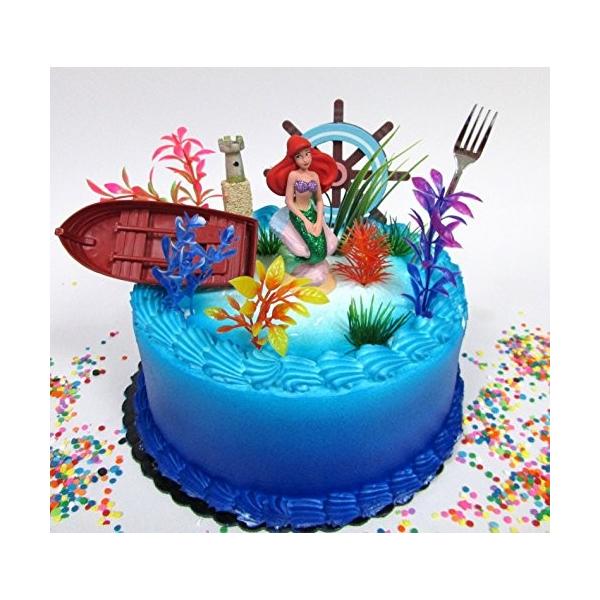 リトル マーメイド プリンセス アリエル テーマ Birthday ケーキ Topper セット Featuring アリエル Figu海外取寄せ品 Eladrahmaninov