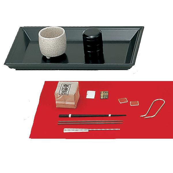 茶道具 黒真塗 香盆セット「香たどん付」 : ティーフォーユー香月園