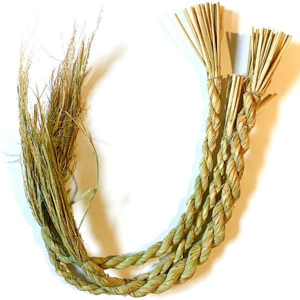 里山のめぐみ ミニ注連縄 天然素材 もちひかり わら縄 ドライ
