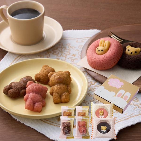 クマ型フィナンシェ＆アニマルドーナツ6個 ORA-490 (個別送料込み価格) (-96046-05-) (t3) | 内祝い ギフト 出産内祝い 引き出物 結婚内祝い 快気祝い お返し