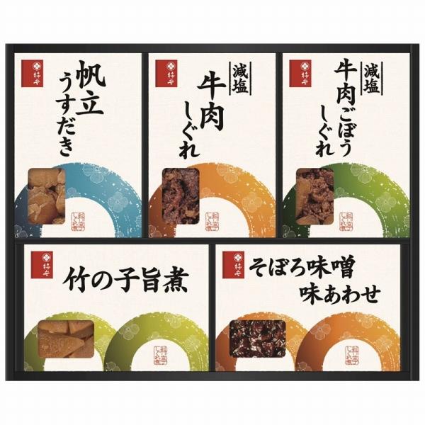 ●商品内容 そぼろ味噌味あわせ(90g)・減塩牛肉しぐれ・減塩牛肉ごぼうしぐれ・竹の子旨煮(各50g)・帆立うすだき(40g)×各1●パッケージサイズ：25.3×31.3×3.2cm ●賞味期限：常温9ヶ月  内祝い 快気祝い 出産内祝い ...