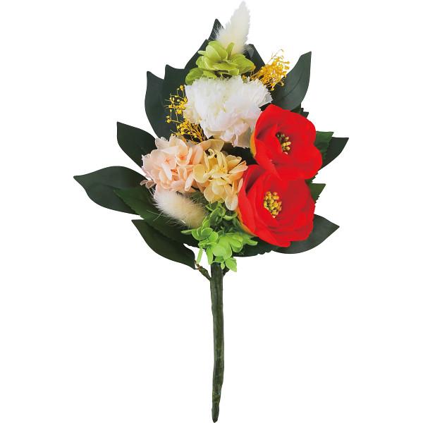 ●商品内容 素材 プリザ-ブドフラワ-・ドライフラワ-(自然素材)、ア-ティフィシャルフラワ-(ポリエステル・ポリエチレン)、ワイヤ-(鉄・紙)、フロ-ラルテ-プ(紙) ●現品約15×8×30(19)cm●パッケージサイズ：20×31.5×...