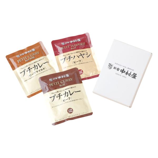 新宿中村屋 プチカレー・プチハヤシ3食 QN-PCH (-C7199-038-) | 内祝い ギフト 出産内祝い 引き出物 結婚内祝い 快気祝い お返し 志