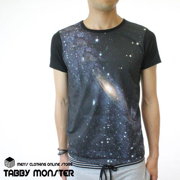 宇宙柄プリントTシャツ メンズTシャツ 個性派カットソー :TBU-0701:TABBY MONSTER - 通販 - Yahoo!ショッピング