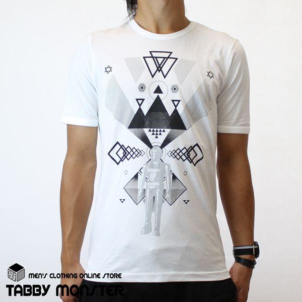 Sfデザインtシャツ 幾何学模様 グラフィック 宇宙 モノトーン メンズ 半袖 Tbz 12 Tabby Monster 通販 Yahoo ショッピング