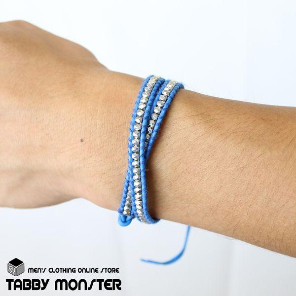 メタルラップブレス 2連 男性用ブレスレット メタルビーズ メンズ Tbz 1704 Tabby Monster 通販 Yahoo ショッピング