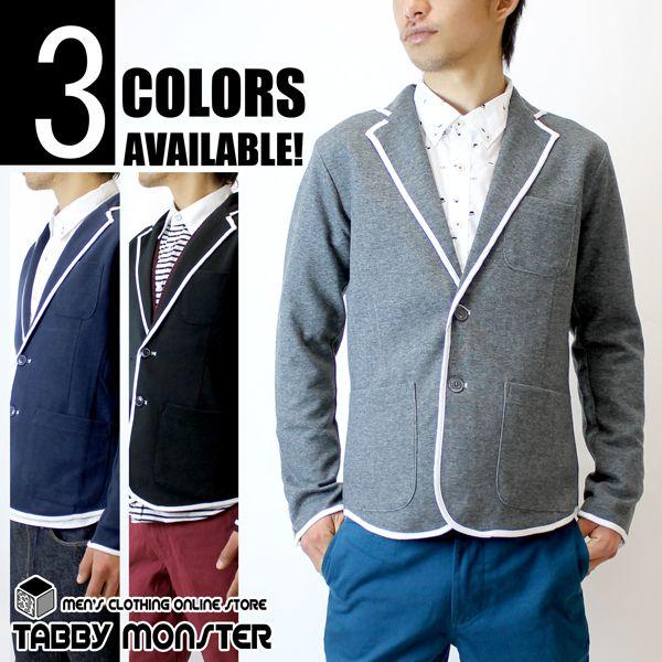 パイピングテーラードジャケット ポンチ スウェット メンズ Win 1807 Tabby Monster 通販 Yahoo ショッピング
