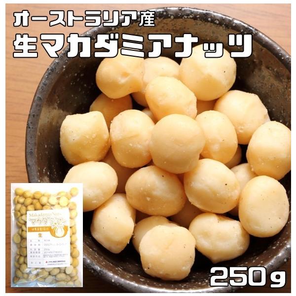 マカダミアナッツ 生 250ｇ 世界美食探究 オーストラリア産 （メール便）大粒 マカデミアナッツ 無塩 無油 国内加工